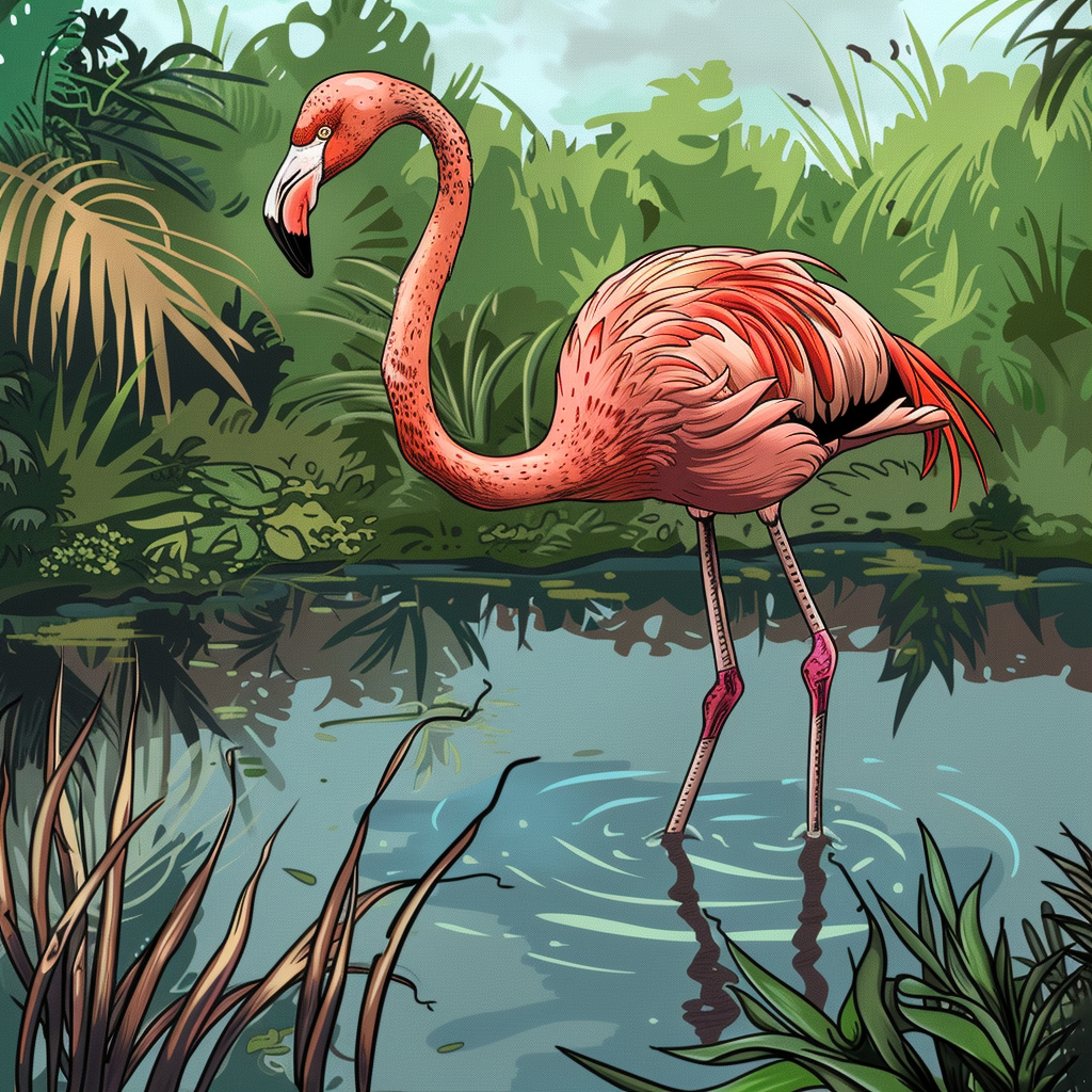 Kolorowanki flamingi - jurek.lookas cartoon style high details full color complex be f75d8821 21f1 4e85 9c2a 9786582fdea0 2