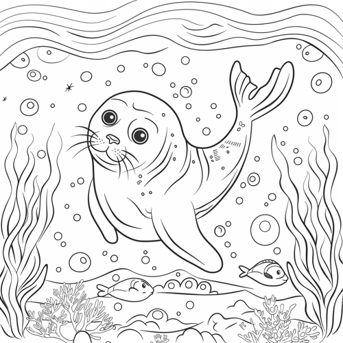 Kolorowanki foki słoniowe - jurek.lookas colouring book for kids funny seal diving under 2a0e27ab d9e7 4cd3 8616 b6cb084a2e1b 2 m