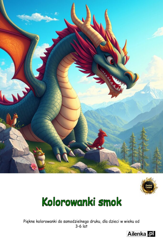 Kolorowanki smok