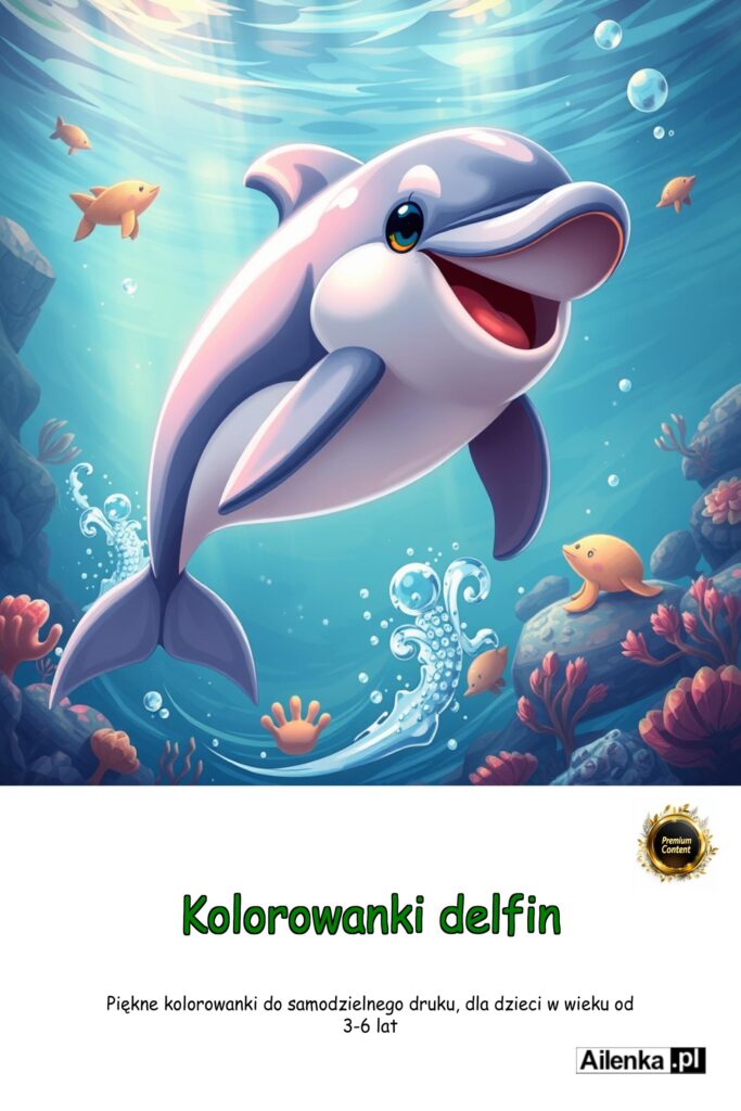 Kolorowanki delfin